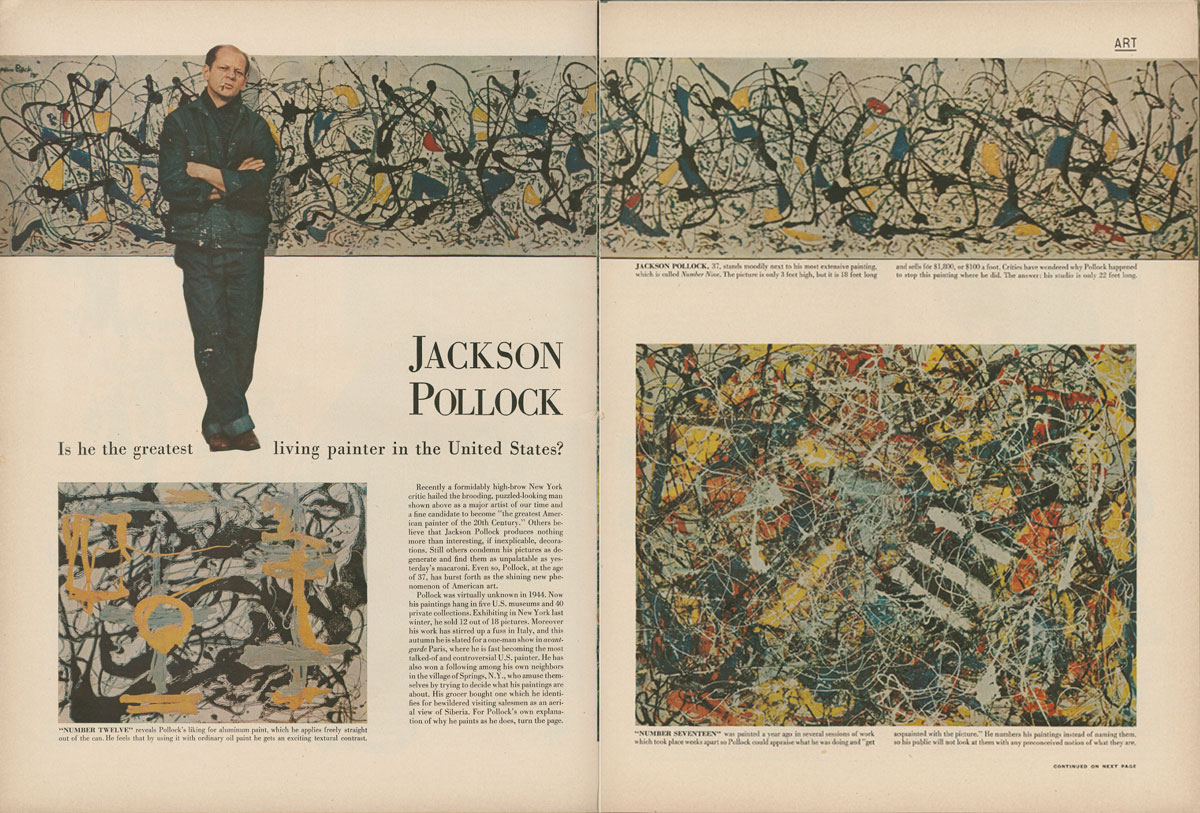 Life Magazine article on Jackson Pollock (1949)