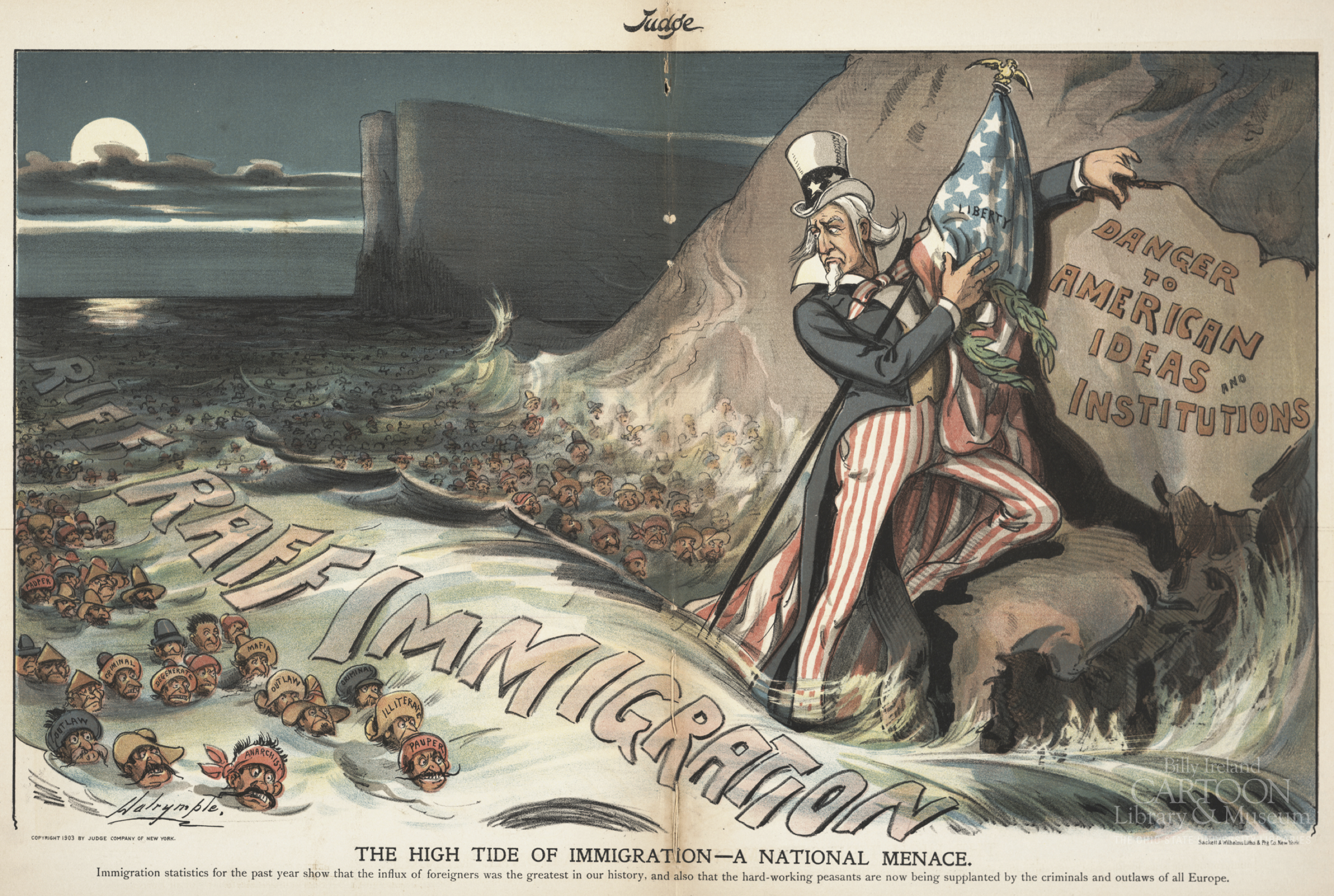 1903 immigration restriction cartoon