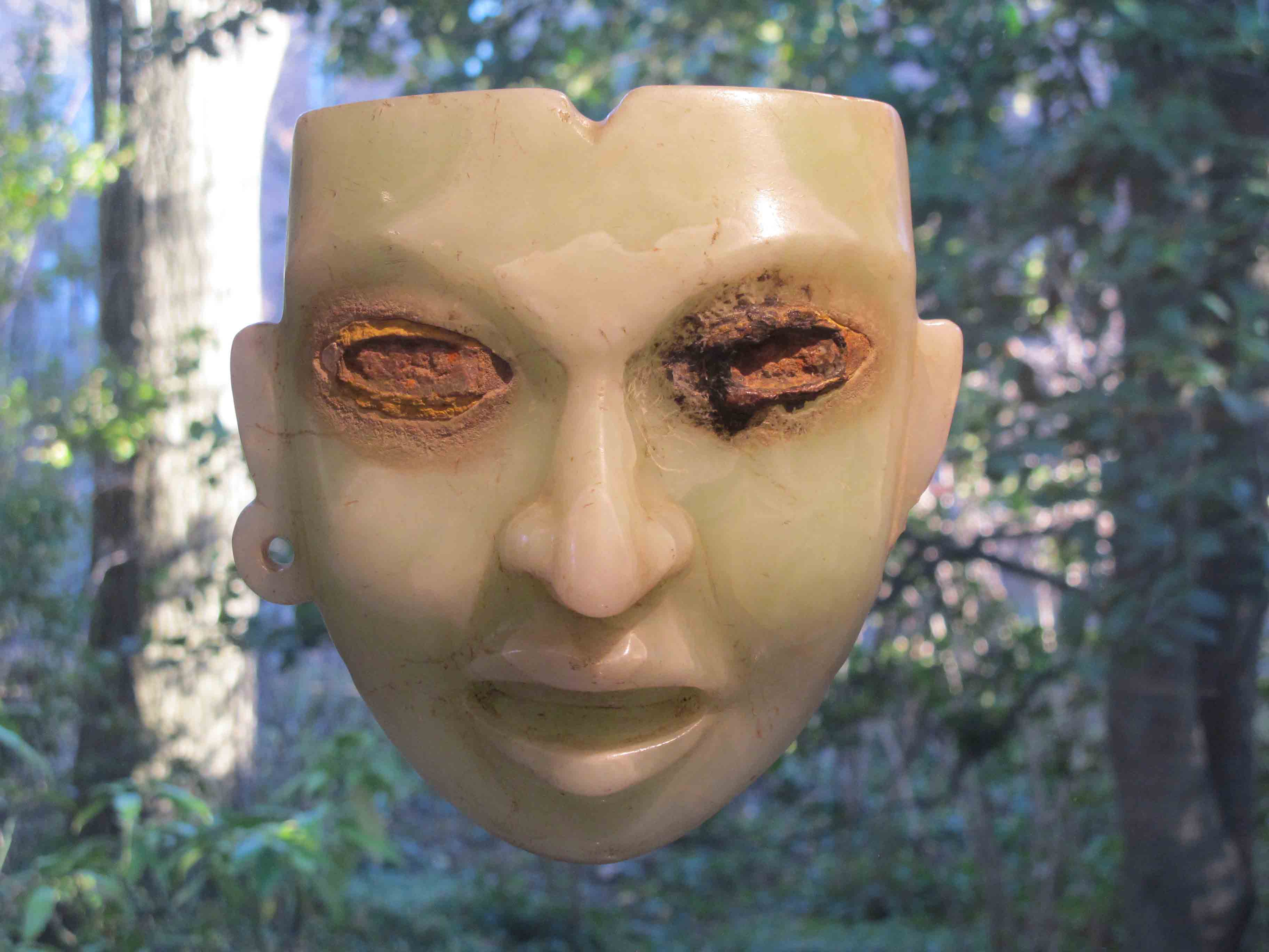 Jade Mask, Teotihuacan, Mexico. Dumbarton Oaks collection.