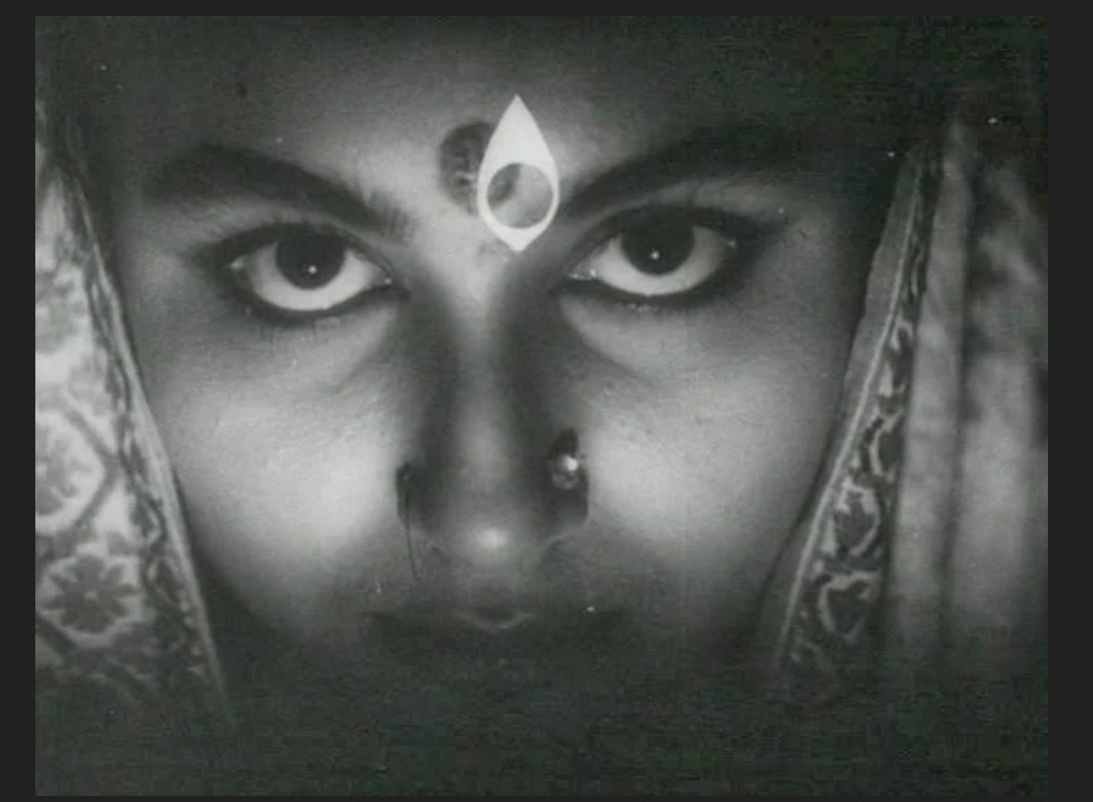 (still of Sharmila Tagore in Satyajit Ray's 1960 movie Devi)