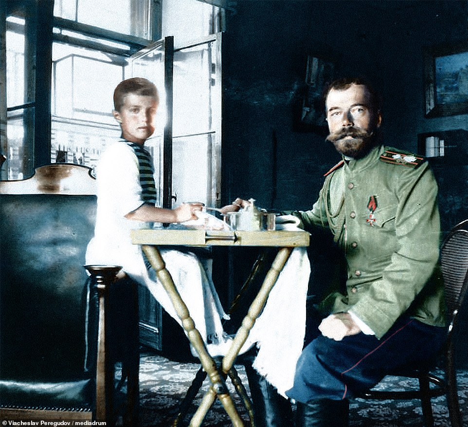 Nicholas II and son Alexei